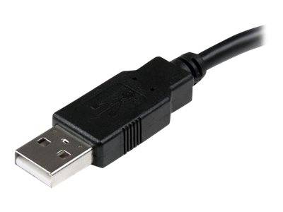 StarTech.com USB 2.0 Verlängerung 15cm - USB-A Verlängerungskabel Stecker auf Buchse - Schwarz - USB-Verlängerungskabel