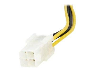 StarTech.com 15cm 4pin auf 8pin EPS-Netzadapter mit LP4 - Bu/St - Stromadapter Buchse/ Stecker - Netzteil - 4 PIN ATX12V