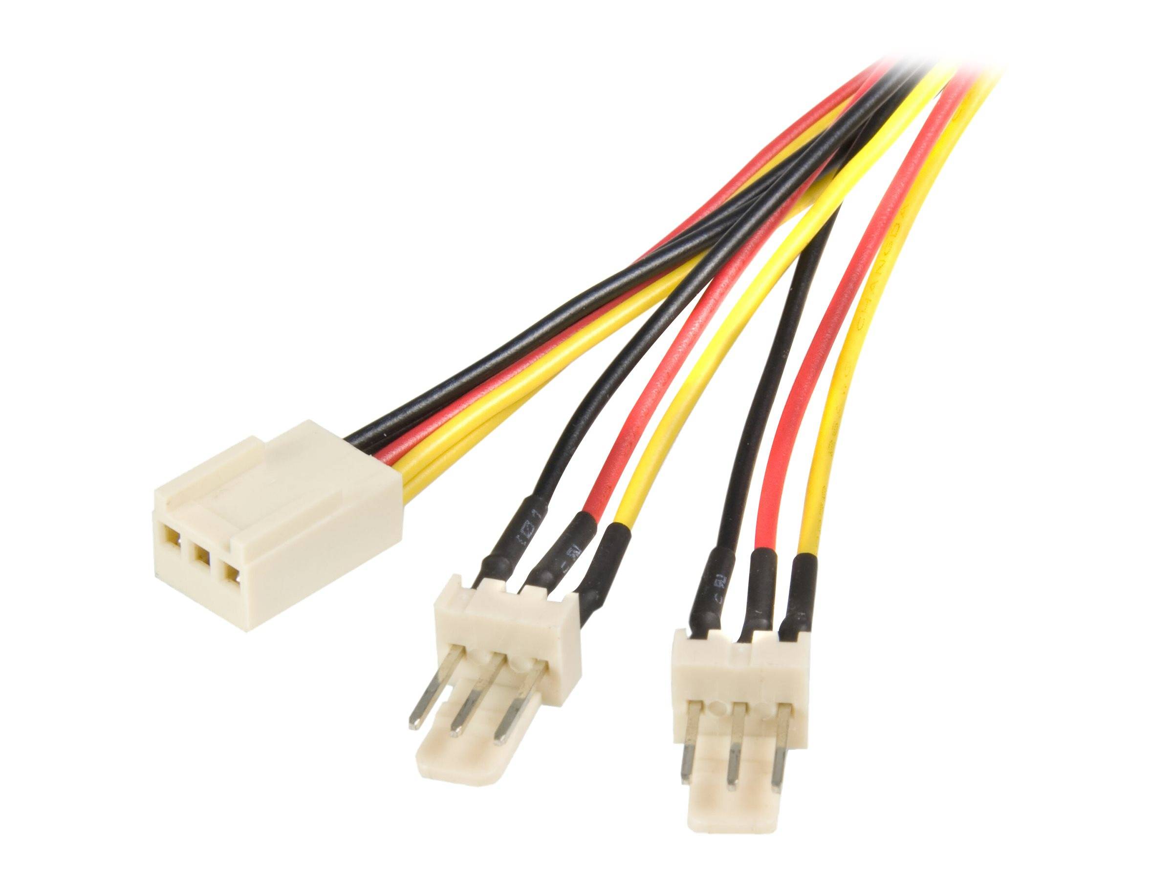 StarTech.com 30cm TX3 Lüfter Splitter Kabel - 3 pin Lüfter Stromkabel - Netzsplitter für Lüfter - 3 PIN Internal Power (
