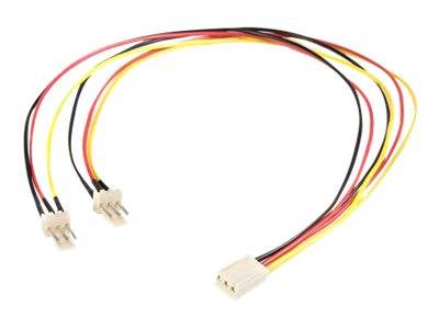 StarTech.com 30cm TX3 Lüfter Splitter Kabel - 3 pin Lüfter Stromkabel - Netzsplitter für Lüfter - 3 PIN Internal Power (