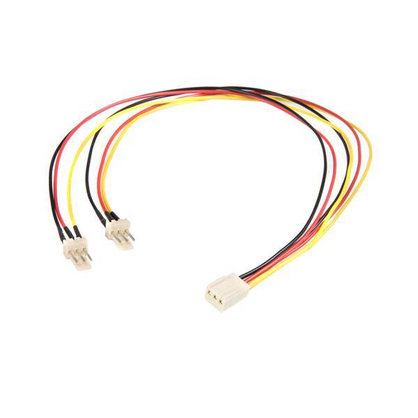 StarTech.com 30cm TX3 Lüfter Splitter Kabel - 3 pin Lüfter Stromkabel - Netzsplitter für Lüfter - 3 PIN Internal Power (
