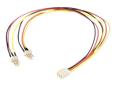 StarTech.com 30cm TX3 Lüfter Splitter Kabel - 3 pin Lüfter Stromkabel - Netzsplitter für Lüfter - 3 PIN Internal Power (