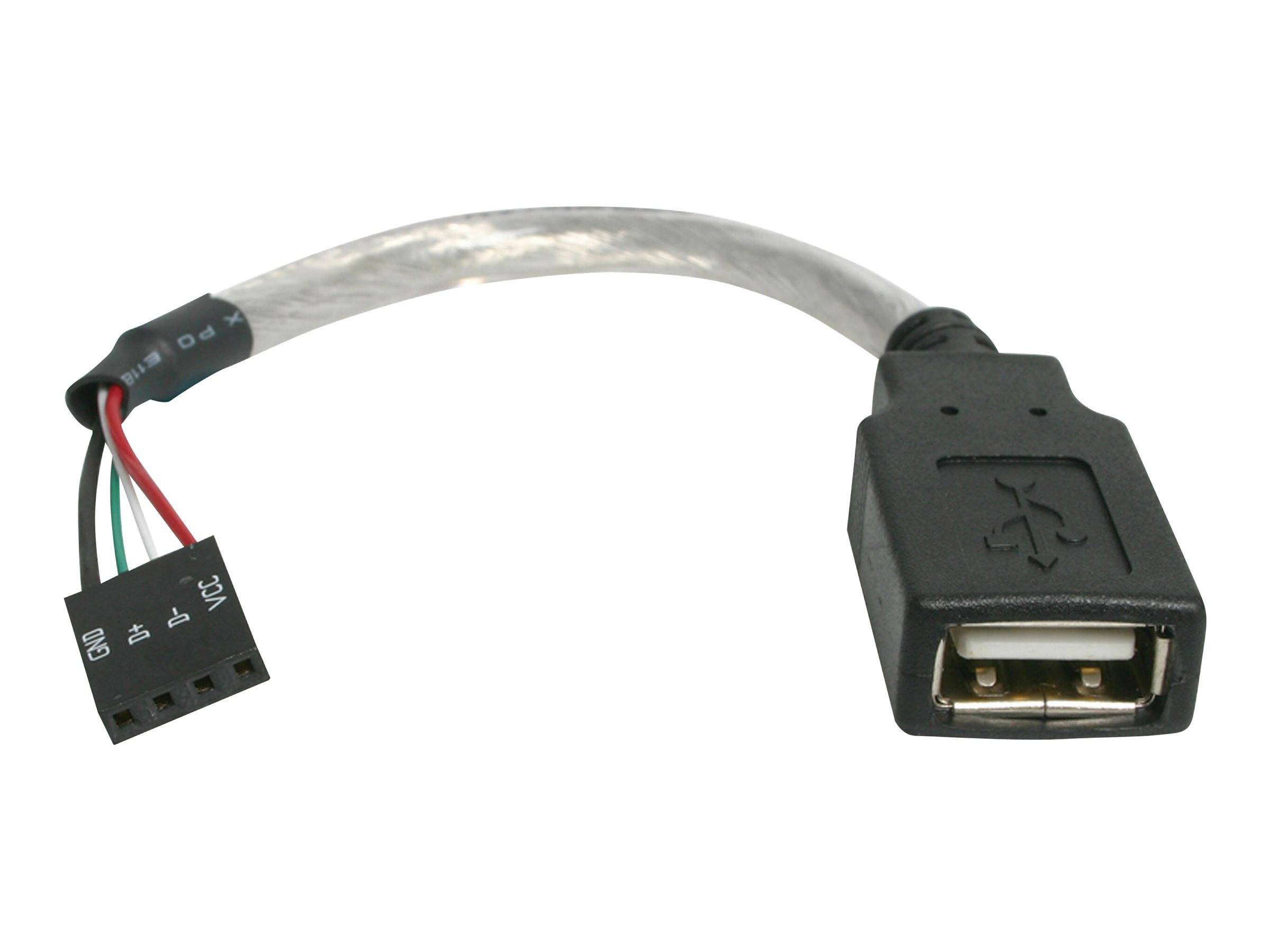 StarTech.com 15 cm USB 2.0 Kabel - USB A-Buchse auf USB Mainboard 4pin Header - Buchse/Buchse - USB Pinheader Kabel 4-po
