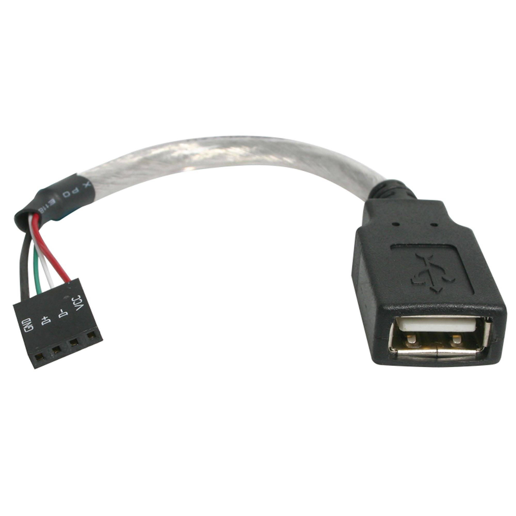 StarTech.com 15 cm USB 2.0 Kabel - USB A-Buchse auf USB Mainboard 4pin Header - Buchse/Buchse - USB Pinheader Kabel 4-po