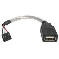 StarTech.com 15 cm USB 2.0 Kabel - USB A-Buchse auf USB Mainboard 4pin Header - Buchse/Buchse - USB Pinheader Kabel 4-po