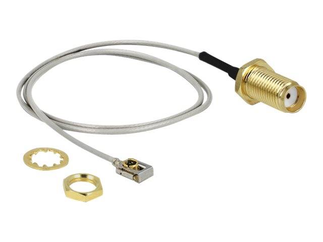 Delock - Antennenkabel - SMA weiblich Bulkhead bis MHF I LK männlich