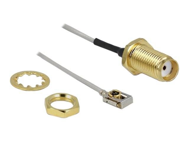 Delock - Antennenkabel - SMA weiblich Bulkhead bis MHF I LK männlich