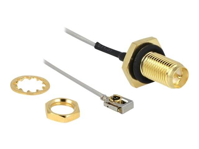 Delock - Antennenkabel - RP-SMA weiblich Bulkhead bis MHF I LK männlich