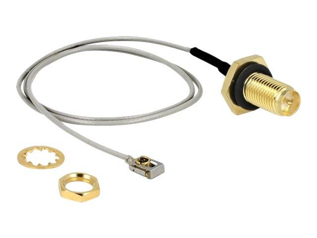 Delock - Antennenkabel - RP-SMA weiblich Bulkhead bis MHF I LK männlich