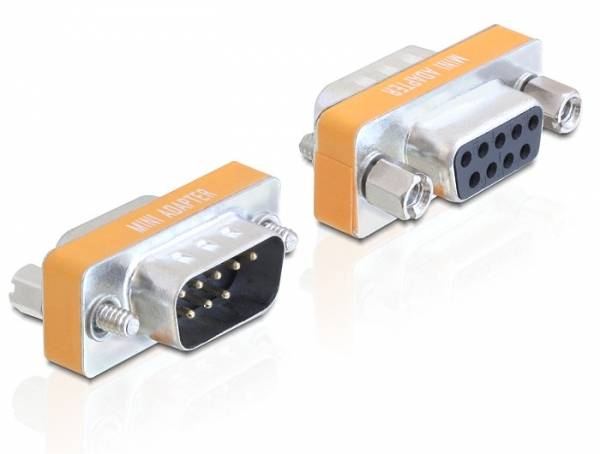 Delock - Nullmodemadapter - DB-9 (M) zu DB-9 (W)