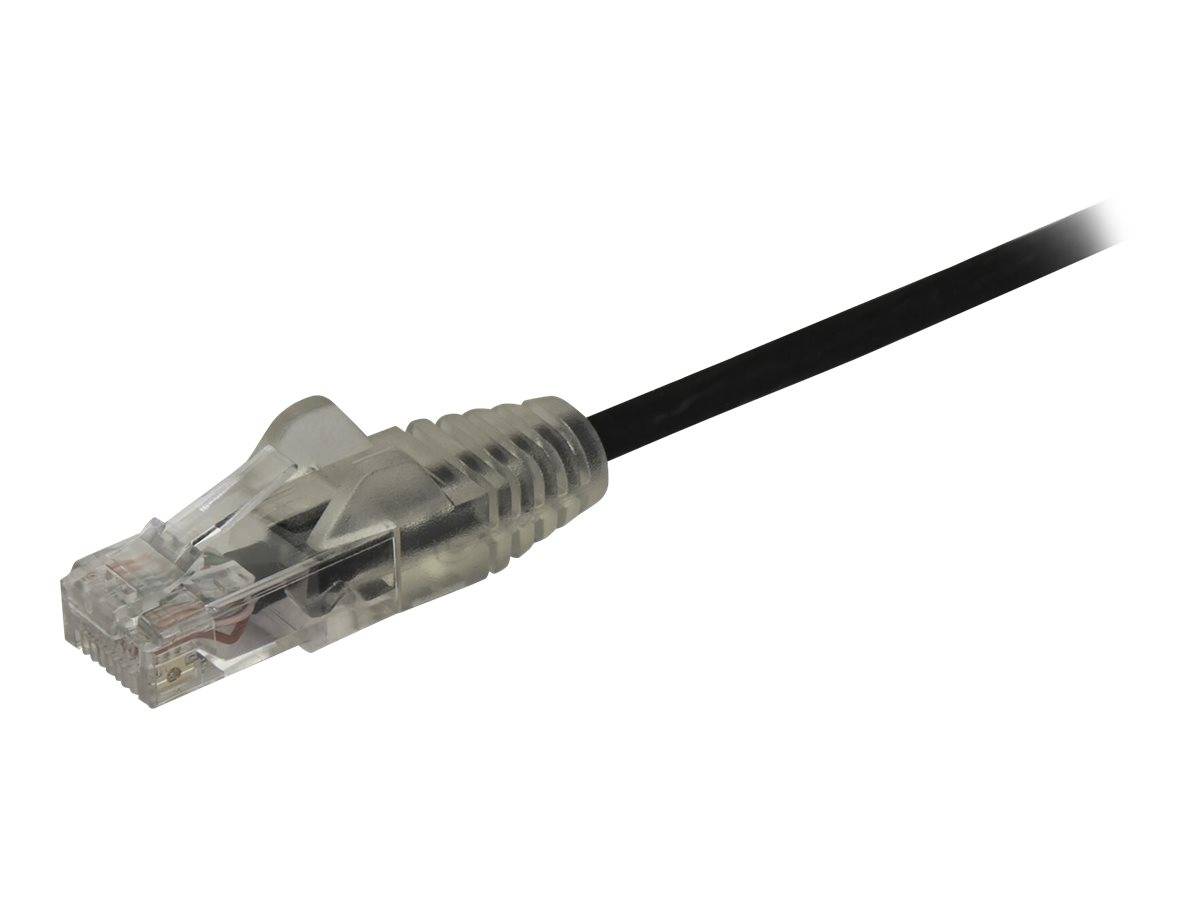 StarTech.com 1,5 m Cat6-Kabel - Schlankes Cat6-Patchkabel - Schwarz - Snagless RJ45-Anschlüsse - Gigabit-Ethernet-Kabel