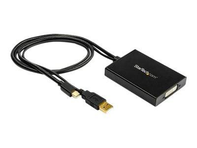 Black StarTech.com Kabeladapter mit HDMI-Stecker und DVI-Anschluss auf weißem Hintergrund.