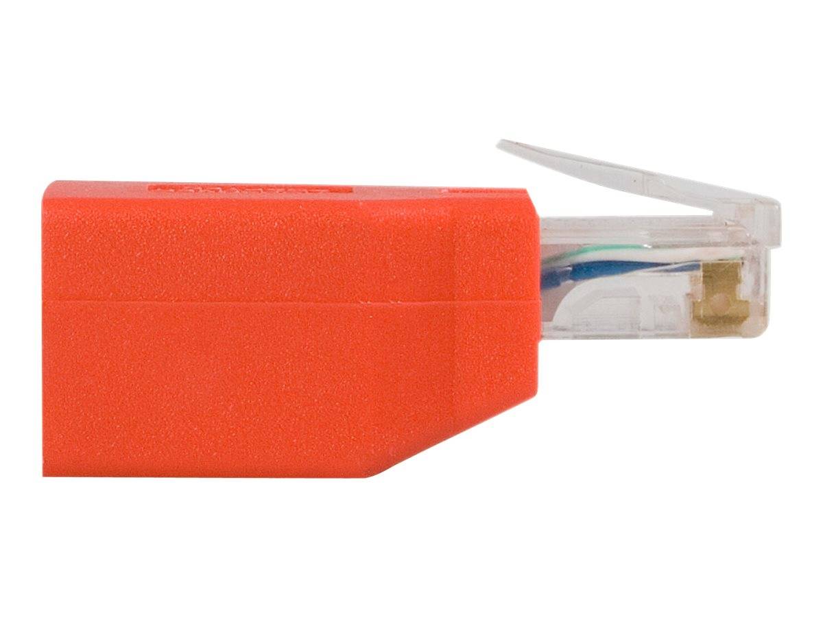 StarTech.com Cat6 Cable - Cat6 Crossover Adapter - GbE - Red - Ethernet Network Cable (C6CROSSOVER)