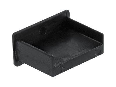 DeLOCK Dust Cover for USB Type-A Female - Schutzumschlag - Schwarz (Packung mit 10)