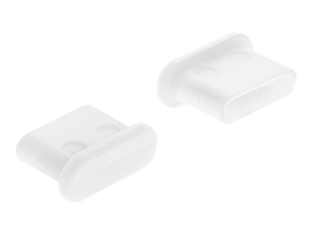 DeLOCK Dust Cover for USB Type-C Female - Schutzumschlag - weiß (Packung mit 10)