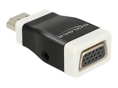 DeLOCK - Video- / Audio-Adapter - HDMI (M) bis HD-15 (VGA)
