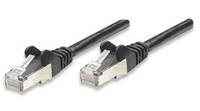 Intellinet Network Patch Cable, Cat5e, 10m, Black, CCA, SF/UTP, PVC, RJ45, Gold Plated Contacts, Snagless, Booted, Lifet