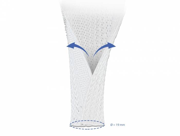 DeLOCK Braided Sleeving with Hook-and-Loop Fastener