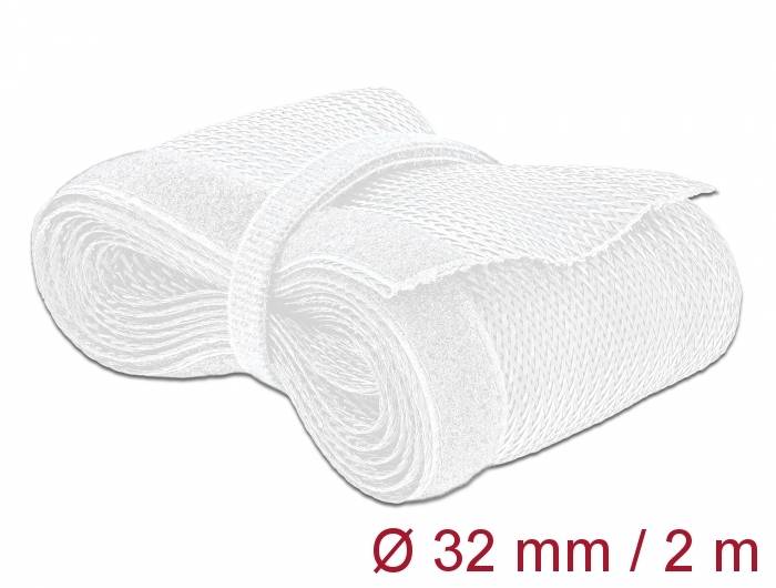 DeLOCK Braided Sleeving with Hook-and-Loop Fastener