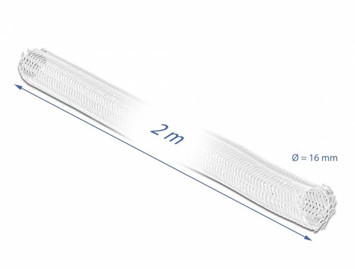 DeLOCK Braided Sleeving self-closing - Geflechtschlauch