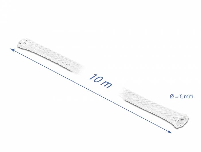 DeLOCK Braided Sleeving stretchable - Expandierbare geflochtene Ummantelung