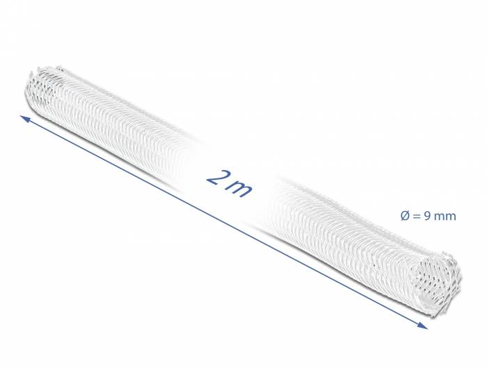 Delock Braided Sleeving self-closing - Geflechtschlauch