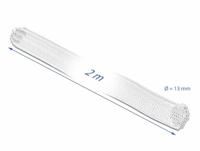 Delock Braided Sleeving self-closing - Geflechtschlauch