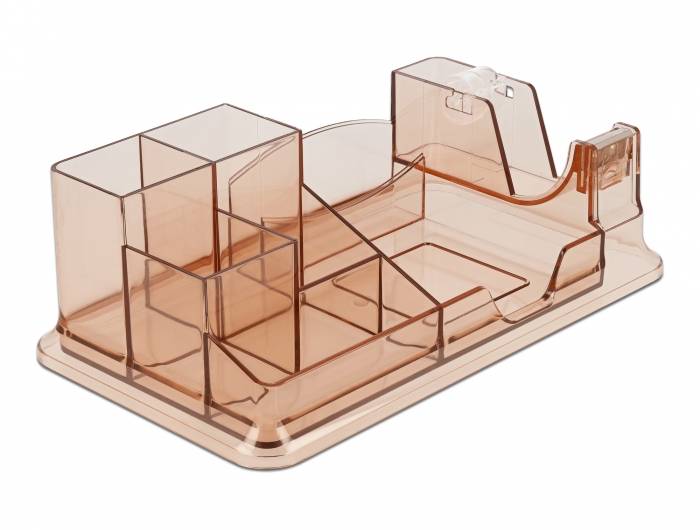 DeLOCK 18341, Kunststoff, Braun, Transparent, 145 mm, 25 cm, 85 mm, 1 Stück(e)