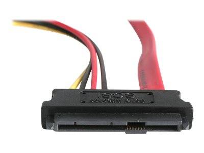 StarTech.com SAS auf SATA Slimline Kabel - SAS SATA SFF-8482 mit IDE Stromkabel - 1 x SATA (7pin)