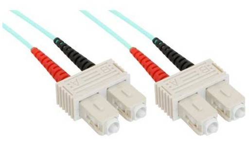 INLINE - LWL Duplex Kabel - SC/SC - 50/125µm - OM3 - 1m