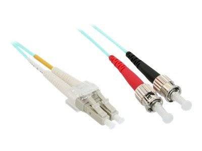 INLINE - LWL Duplex Kabel - LC/ST - 50/125µm - OM3 - 10m
