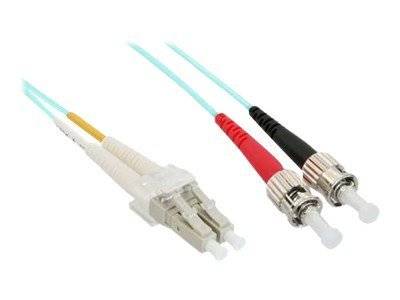 INLINE - LWL Duplex Kabel - LC/ST - 50/125µm - OM3 - 5m
