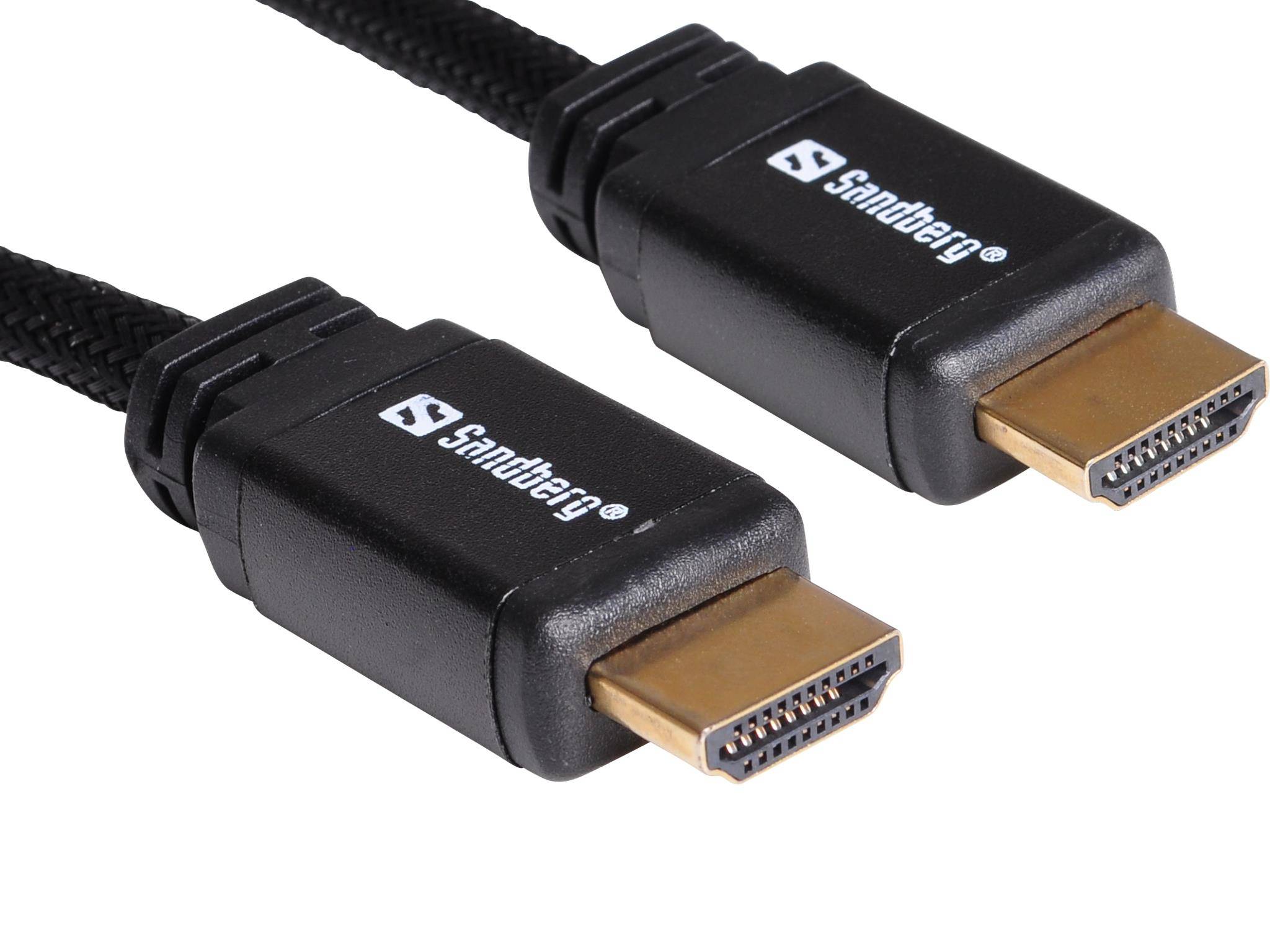 Sandberg - HDMI-Kabel - HDMI männlich zu HDMI männlich