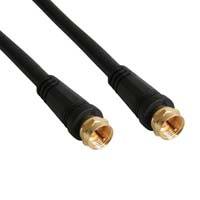 INLINE - SAT-Anschlusskabel - 2x geschirmt - 2x F-Stecker - >85dB - schwarz - 10m