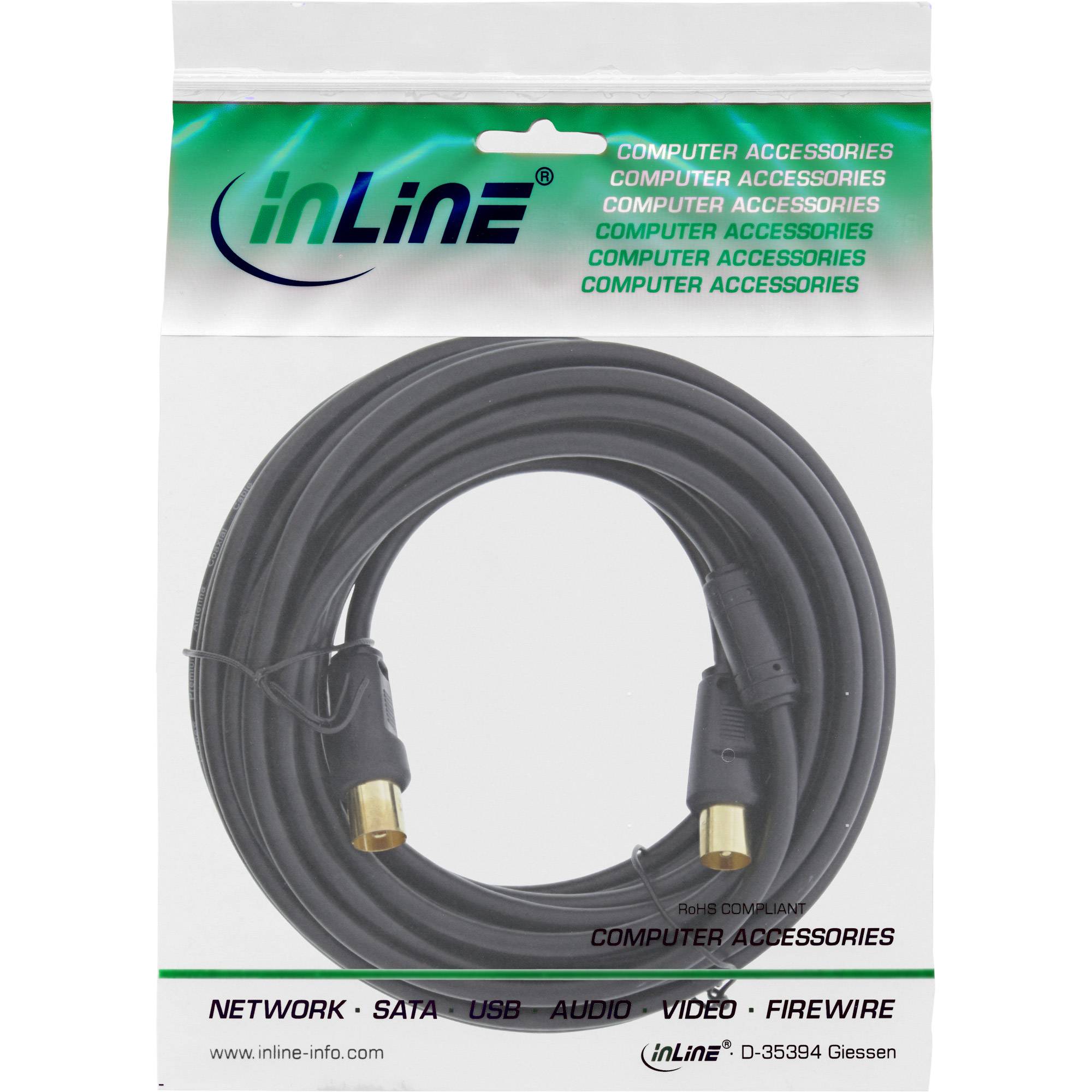 InLine Premium - Antennenkabel - IEC-Anschluss (W)