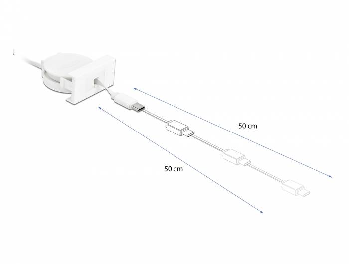 Delock - USB-Kabel - USB (M) bis USB-C (M) - USB 2.0