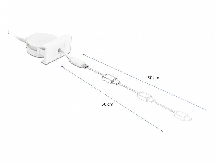 Delock - USB-Kabel - USB (M) bis Micro-USB Typ B (M)