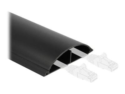 DeLOCK - Kabelkanal - 1 m - Schwarz