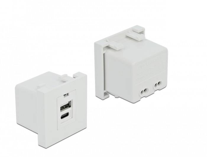 Delock Easy 45 - USB-Ausgang - USB, USB Typ-C