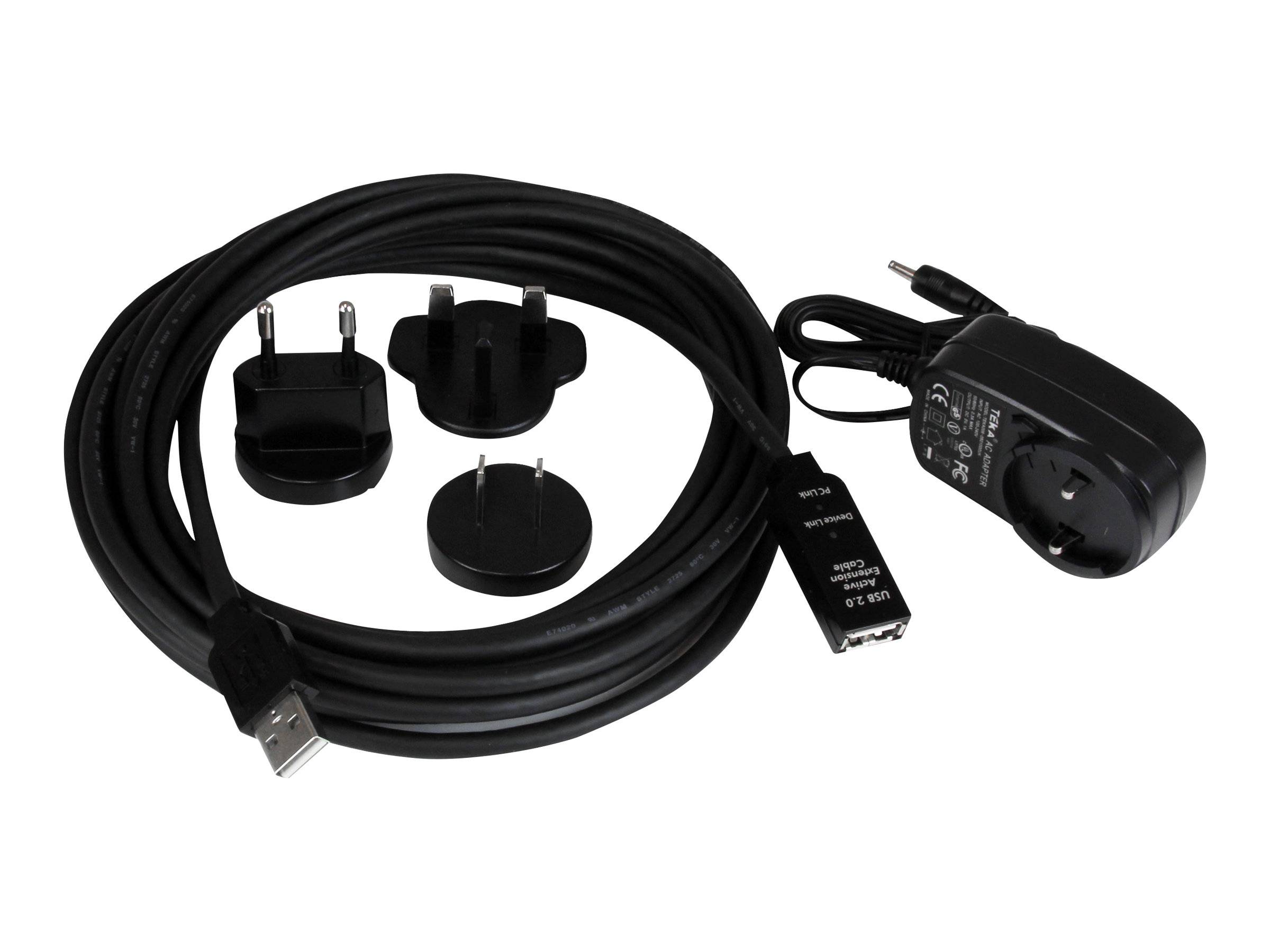 StarTech.com 5m aktives USB 2.0 Verlängerungskabel - St/Bu - USB Verlängerung / Repeater Kabel - USB-Verlängerungskabel