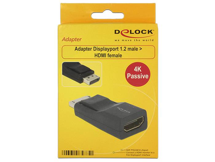 DeLOCK - Videoanschluß - DisplayPort (M) bis HDMI (W)