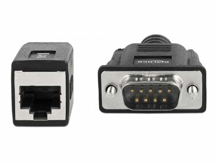 Delock - Serieller Adapter - DB-9 (M) bis RJ-45 (W)