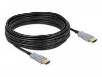 Delock - High Speed - HDMI-Kabel - HDMI männlich bis HDMI männlich - 10 m - Glasfaser - Schwarz - 4K Unterstützung, Active Optical Cable (AOC)