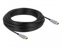 Delock - High Speed - HDMI-Kabel - HDMI männlich bis HDMI männlich - 20 m - Glasfaser - Schwarz - 4K Unterstützung, Active Optical Cable (AOC)