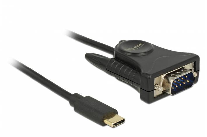 DeLOCK - Serieller Adapter - USB-C (M) bis DB-9 (M)
