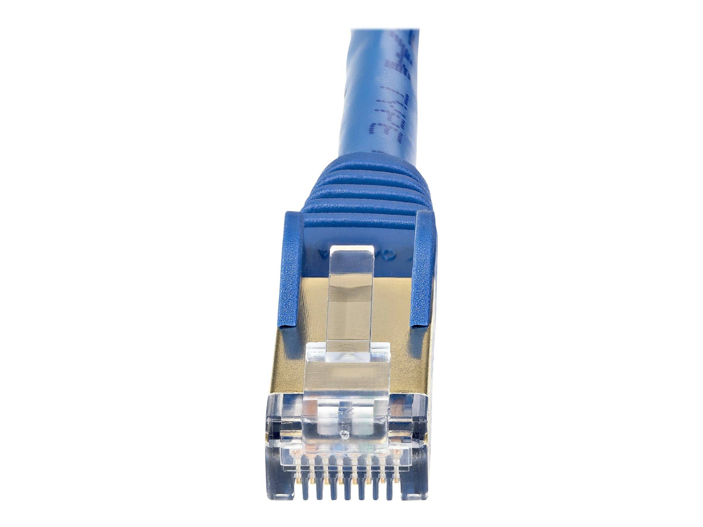 StarTech.com 5m CAT6A Ethernet Cable, 10 Gigabit Shielded Snagless RJ45 100W PoE Patch Cord, CAT 6A 10GbE STP Network Ca