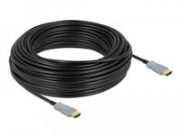 Delock - High Speed - HDMI-Kabel - HDMI männlich bis HDMI männlich - 30 m - Glasfaser - Schwarz - 4K Unterstützung, Active Optical Cable (AOC)