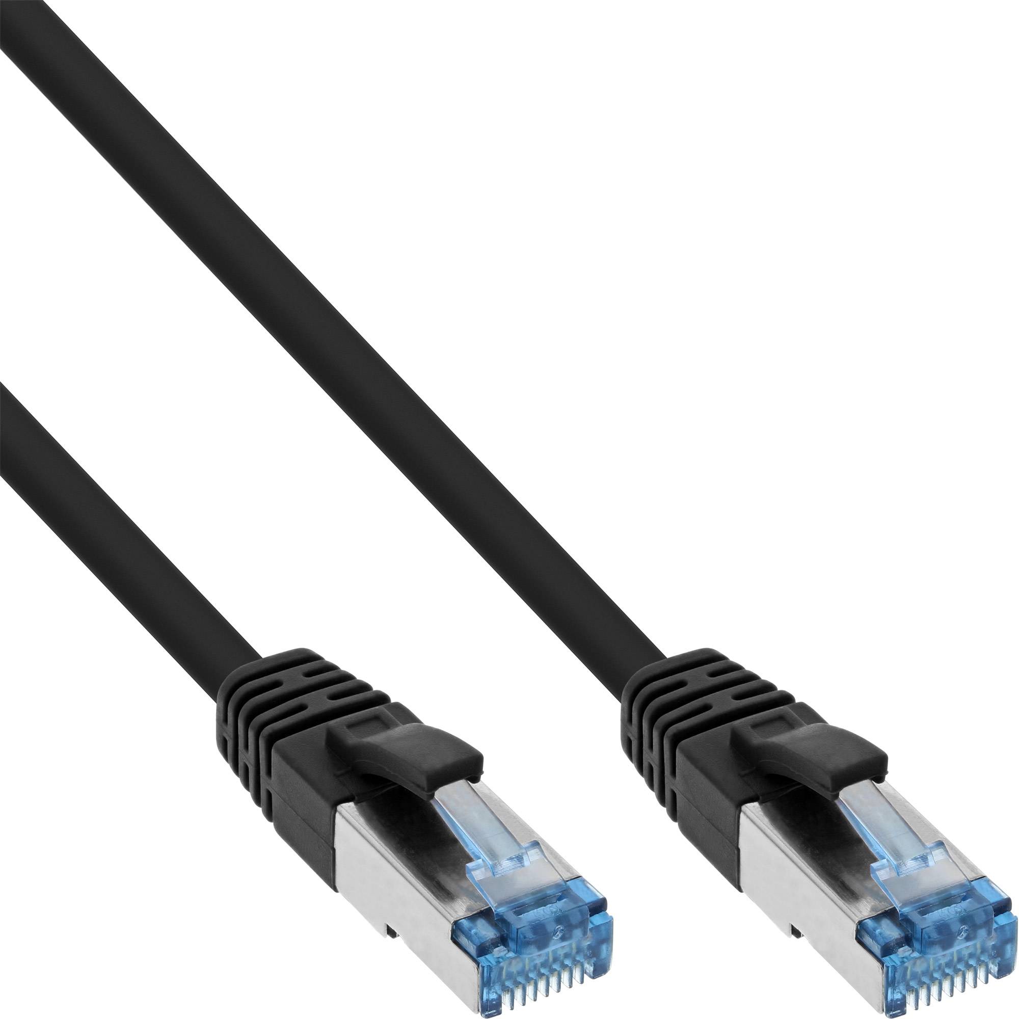 INLINE - Patchkabel - S/FTP (PiMf) - Cat.6A - halogenfrei - schwarz - 20m