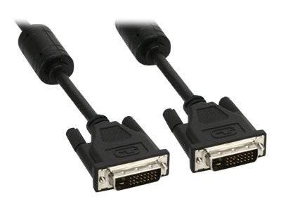 INLINE - DVI-D Kabel - digital 24+1 Stecker / Stecker - Dual Link - 2 Ferrite - 3m