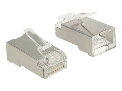 DeLOCK - Netzwerkanschluss - RJ-45 (M) - STP - 5 - 6.5 mm - CAT 6 - durchsichtig (Packung mit 20)